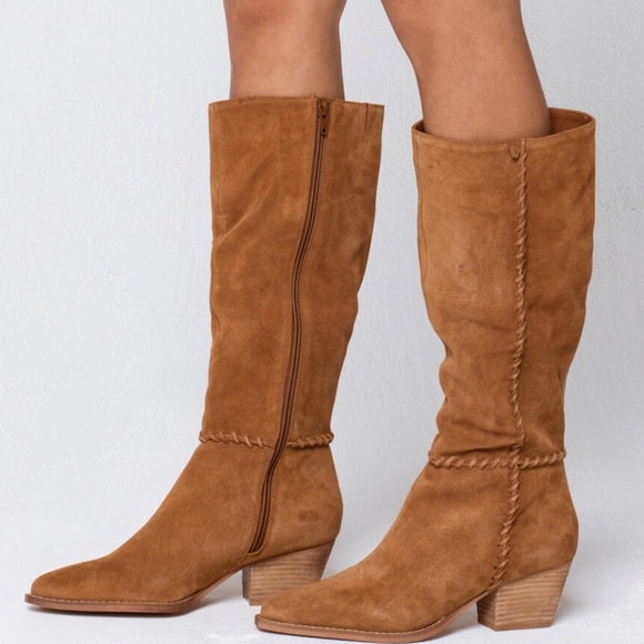 COCONUTS by Matisse Earl Womens Saddle Knee High Boots - Picture 3 of 16